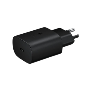 High-speed 25W Samsung Galaxy adapter for fast charging.