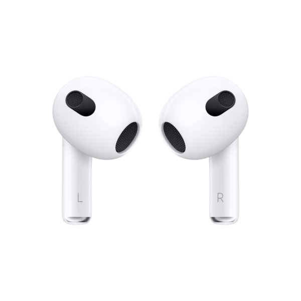 Wireless Apple AirPods 3, featuring sleek design and advanced technology for seamless audio experience.