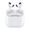 Wireless Apple AirPods 3 with charging case, featuring sleek design and advanced technology for seamless audio experience.