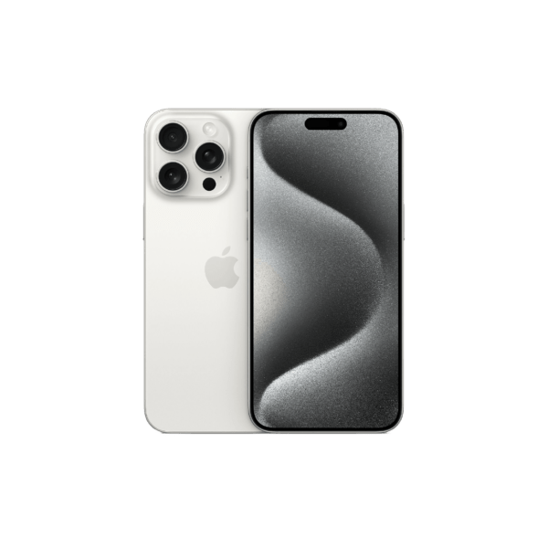 Stylish white iPhone 15 Pro with sleek design and advanced features